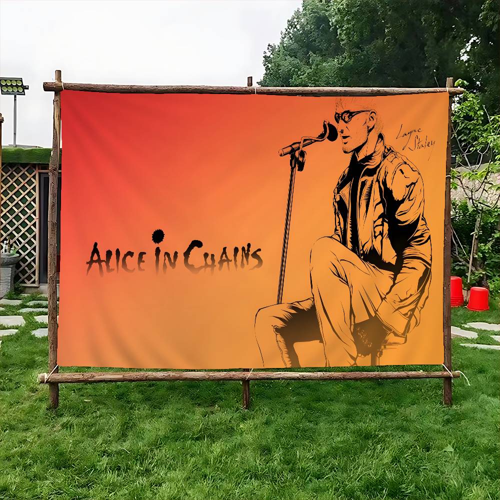 Commercial Banner Printing - Retro Music Alice In Chains Advanced