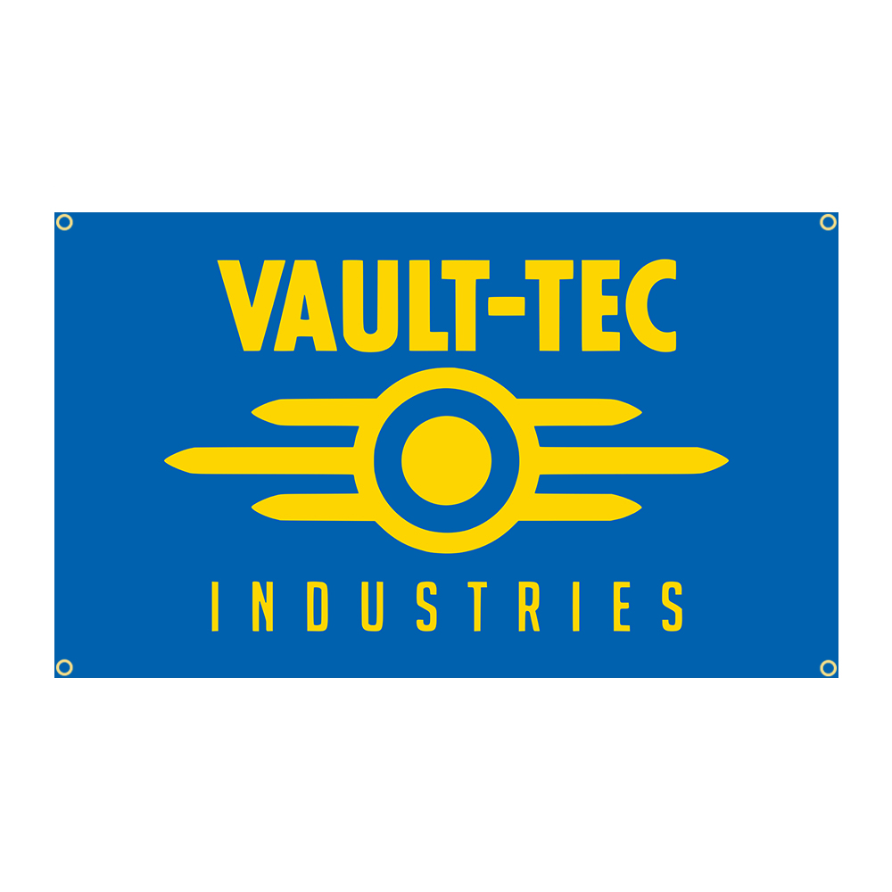 Commercial Banner Printing - 90x150cm Vault-Tec Commercial Vaults Flag Polyester