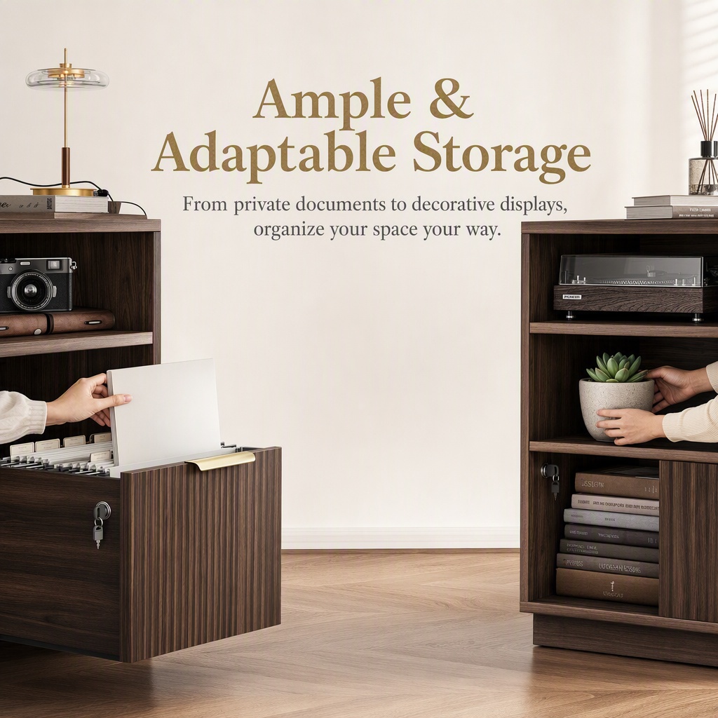 4 Drawer File Cabinet, Fluted  - Commercial Printer recension och pris