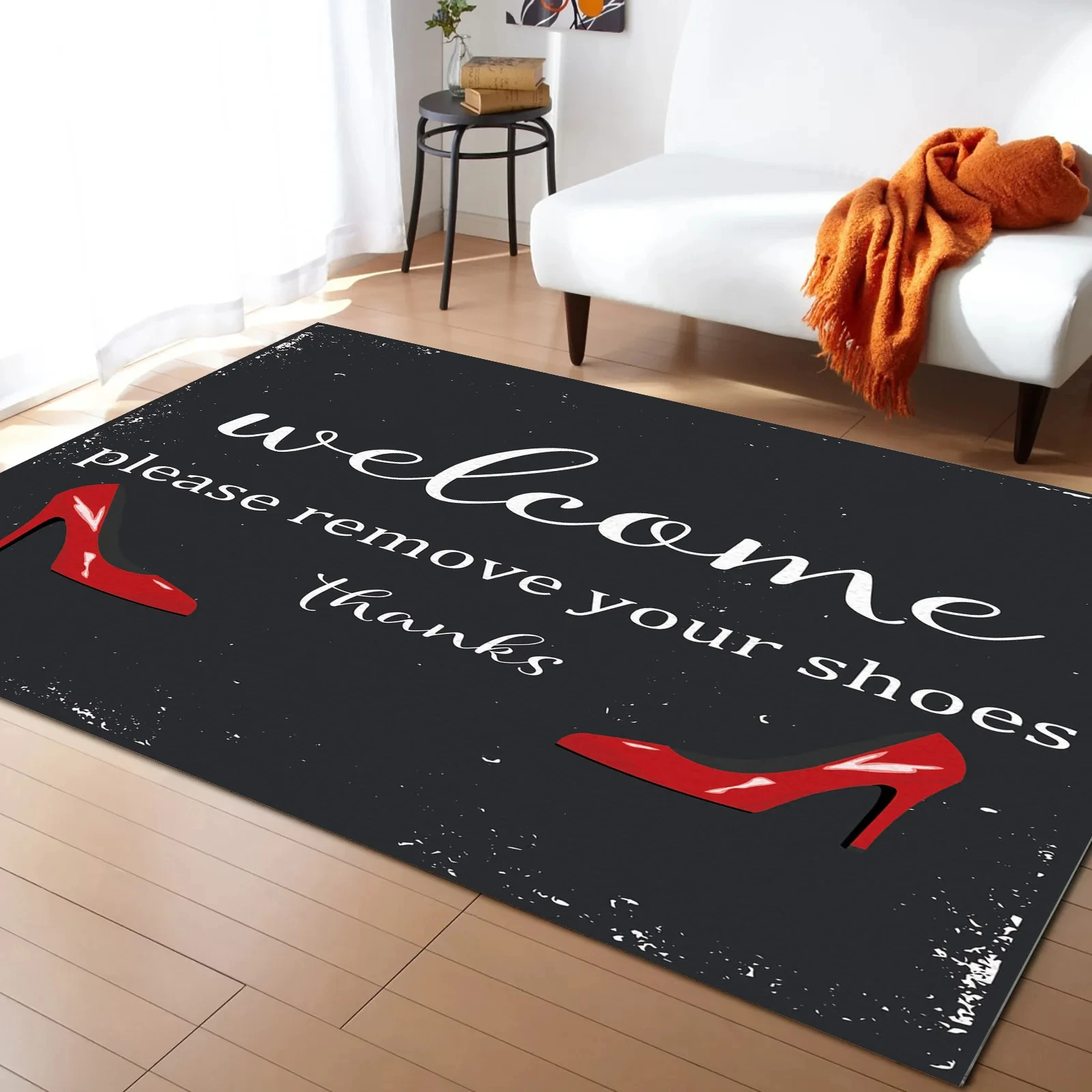 Red High Heel Print Area Rug,  - Commercial Printing Supplies Usa recension och pris