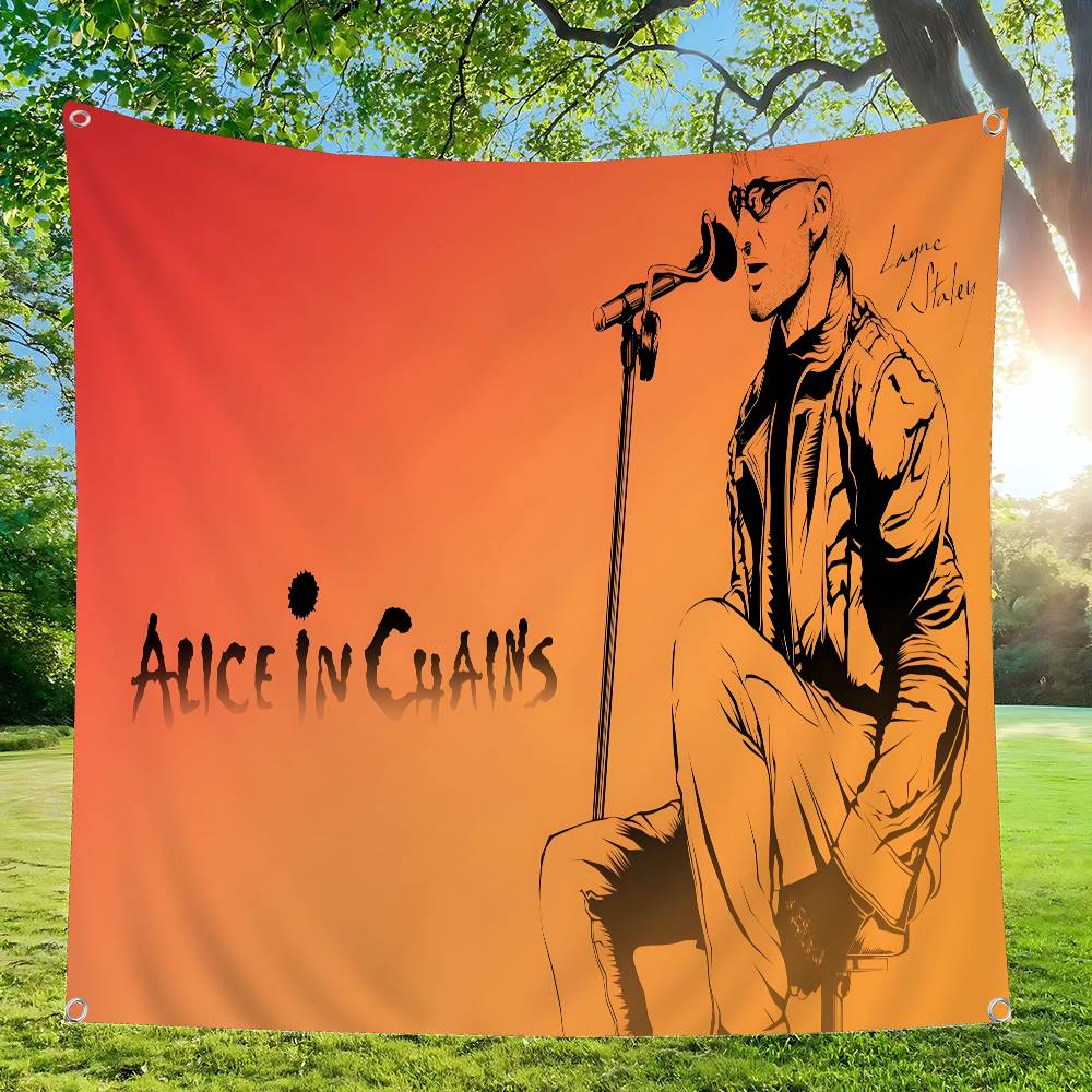 Retro Music Alice In Chains Ad - Commercial Banner Printing recension och pris