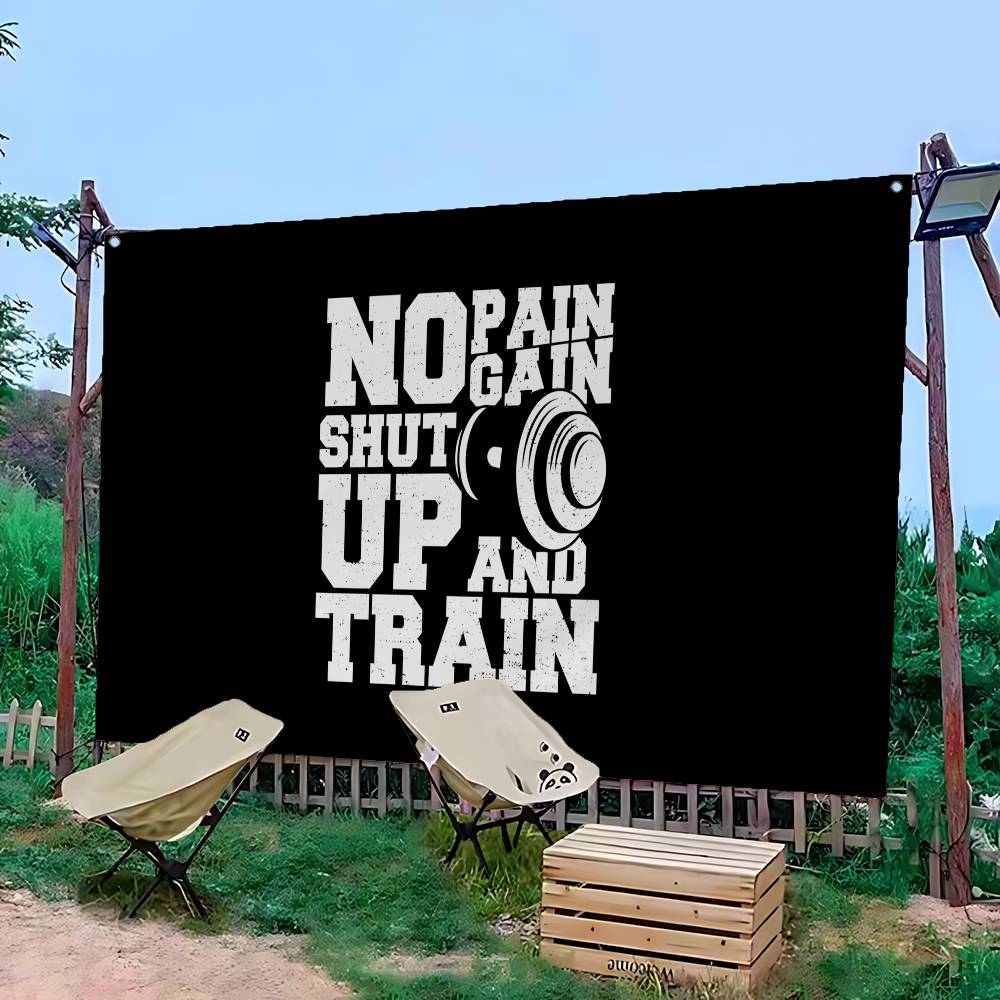 No Pain No Gain GYM Advanced P - Commercial Banner Printing recension och pris