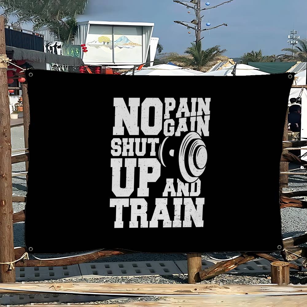 No Pain No Gain GYM Advanced P - Commercial Banner Printing recension och pris